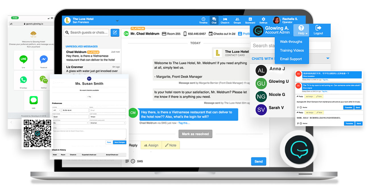 glowing-customer-enagement-cloud
